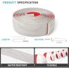 imageArt3d Self Adhesive Vinyl Floor Transition Strip Laminate Floor Strip Floor Flat Divider Strip for Joining Floor Gaps Carpet Threshold Transition Floor Tiles 10 FT 157in WhiteWashedWhitewashed