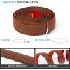 imageArt3d Self Adhesive Vinyl Floor Transition Strip Laminate Floor Strip Floor Flat Divider Strip for Joining Floor Gaps Carpet Threshold Transition Floor Tiles 10 FT 157in WhiteWashedCherry