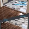imageArt3d Self Adhesive Vinyl Floor Transition Strip Laminate Floor Strip Floor Flat Divider Strip for Joining Floor Gaps Carpet Threshold Transition Floor Tiles 10 FT 157in WhiteWashedBrown