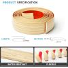 imageArt3d Self Adhesive Vinyl Floor Transition Strip Laminate Floor Strip Floor Flat Divider Strip for Joining Floor Gaps Carpet Threshold Transition Floor Tiles 10 FT 157in WhiteWashedAspen Yellow