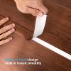 imageArt3d Self Adhesive Vinyl Floor Transition Strip Laminate Floor Strip Floor Flat Divider Strip for Joining Floor Gaps Carpet Threshold Transition Floor Tiles 10 FT 157in WhiteWashedCherry