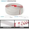imageArt3d Self Adhesive Vinyl Floor Transition Strip Laminate Floor Strip Floor Flat Divider Strip for Joining Floor Gaps Carpet Threshold Transition Floor Tiles 10 FT 157in WhiteWashedWhitewashed