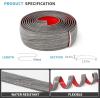imageArt3d Self Adhesive Vinyl Floor Transition Strip Laminate Floor Strip Floor Flat Divider Strip for Joining Floor Gaps Carpet Threshold Transition Floor Tiles 10 FT 157in WhiteWashedGray