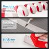 imageArt3d Self Adhesive Vinyl Floor Transition Strip Laminate Floor Strip Floor Flat Divider Strip for Joining Floor Gaps Carpet Threshold Transition Floor Tiles 10 FT 157in WhiteWashedWhitewashed
