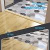 imageArt3d Self Adhesive Vinyl Floor Transition Strip Laminate Floor Strip Floor Flat Divider Strip for Joining Floor Gaps Carpet Threshold Transition Floor Tiles 10 FT 157in WhiteWashedAspen Yellow