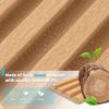 imageArt3d Slat Wood Wall Paneling for Interior and Ceiling Decoration  Pack of 4pcs  1pc EndTrim Size 108 x 57in Oak
