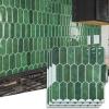 imageArt3d 10Sheet Peel and Stick Kitchen Backsplash Tile Vinyl Stick On Wall Tile Sticker for Bathroom Laundry Room Back Splashes 12quotx12quot Grey MarbleGreen Marble