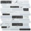 imageArt3d 20Sheet Peel and Stick Kitchen Backsplash Tiles SelfAdhesive Wall Tiles for Kitchen and Bathroom 12quotx12quot Marble GreyGray Marble Thickened