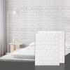 imageArt3d 30 Pcs 3D Foam Brick Wall Panels White