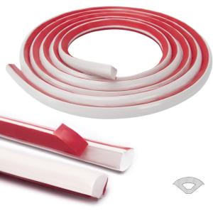 imageArt3d 10Ft Flexible Trim Caulk Strip Peel and Stick Trim for Molding Tile Edge Ceiling Wall Corner in WhiteWhite