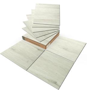 imageArt3d Peel and Stick Vinyl Floor Tiles 30Pack 12 x 12 inch Self Adhesive Waterproof Flooring Wood Planks for Kitchen Dining Room Bedrooms Cover 30 Sq Ft Dark Brown OakWhiteWashed