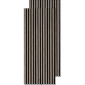 imageWarm Sand Slatted Acoustic Panels for Wall ampamp Ceiling  Sound Control Boards 2Pack 94quot x 24quotAutumn Wood