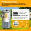image48in x 100ft Hardware Cloth 12 inch Chicken Wire Fencing 19Ga HotDipped Galvanized After Welding Garden Plant Supports Welded Metal Chicken Wire Poultry Animal Netting Cage Screen12inch 16in x 10ft
