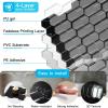 imageArt3d 10Sheet HeavyDuty Peel and Stick Backsplash SelfAdhesive Vinyl Wall Tiles for Kitchen Countertop Bathroom Light BlueBlack
