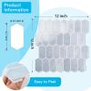 imageArt3d 10Sheet HeavyDuty Peel and Stick Backsplash SelfAdhesive Vinyl Wall Tiles for Kitchen Countertop Bathroom Light BlueLight Blue