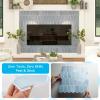 imageArt3d 10Sheet HeavyDuty Peel and Stick Backsplash SelfAdhesive Vinyl Wall Tiles for Kitchen Countertop Bathroom Light BlueLight Blue