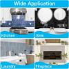 imageArt3d 10Sheet HeavyDuty Peel and Stick Backsplash SelfAdhesive Vinyl Wall Tiles for Kitchen Countertop Bathroom Light BluePink