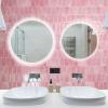 imageArt3d 10Sheet HeavyDuty Peel and Stick Backsplash SelfAdhesive Vinyl Wall Tiles for Kitchen Countertop Bathroom Light BluePink