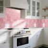imageArt3d 10Sheet HeavyDuty Peel and Stick Backsplash SelfAdhesive Vinyl Wall Tiles for Kitchen Countertop Bathroom Light BluePink