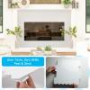 imageArt3d 10Sheet HeavyDuty Peel and Stick Backsplash SelfAdhesive Vinyl Wall Tiles for Kitchen Countertop Bathroom Light BlueWhite