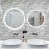 imageArt3d 10Sheet HeavyDuty Peel and Stick Backsplash Waterproof Wall Tiles Stick on Kitchen Backsplash Living Space SandstoneBeige  White