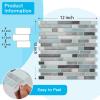 imageArt3d 10Sheet HeavyDuty Peel and Stick Backsplash Waterproof Wall Tiles Stick on Kitchen Backsplash Living Space SandstoneGray  Blue