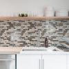 imageArt3d 10Sheet HeavyDuty Peel and Stick Backsplash Waterproof Wall Tiles Stick on Kitchen Backsplash Living Space SandstoneSandstone
