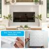 imageArt3d 10Sheet HeavyDuty Peel and Stick Backsplash Waterproof Wall Tiles Stick on Kitchen Backsplash Living Space SandstoneWhite with Gray Grout