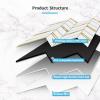 imageArt3d 10Sheet Herringbone Peel and Stick Backsplash Self Adhesive Marble Tiles Stick on Wall Tiles for Kitchen BathroomWhite Mixed Gold MetalWhite Mixed Gold Metal