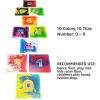 imageArt3d 10Tile Sensory Room Tiles MultiColor Liquid Encased Floor Playmat Kids Play Floor Tiles 197quot Large Tile 27 SqFtMulti Color 10 Styles