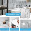 imageArt3d 12 x 12 Inch HeavyDuty Peel and Stick Backsplash SelfAdhesive Wall Tiles for Kitchen Bathroom Decor 10Pack PinkGray Marble