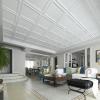 imageArt3d 12Pack Drop Relief Ceiling Tiles for Home Office ampamp Commercial Space 24 x 24in PVC Waterproof 3D Wall Panels Cover 48 Sq Ft WhiteSquare White