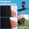 imageArt3d 16 Sets Hook and Loop Tape Sticky Back 4quotx6quot DoubleSided Adhesive Strip Heavy DutyBlack