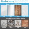 imageArt3d 16 Sets Hook and Loop Tape Sticky Back 4quotx6quot DoubleSided Adhesive Strip Heavy DutyWhite