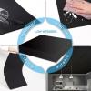imageArt3d 24Pack Smooth Drop Ceiling Tile 2ft x 2ft  FireRated Waterproof Reusable  Premium PVC No Sag and Breakage  Cover 96 Sq Ft BlackBlack1