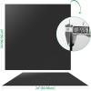 imageArt3d 24quotx24quot Smooth Drop Ceiling Tiles 48 SqFt 12Pack 2ft x 2ft PVC Tiles for Home and Office Waterproof and Reusable Plastic Ceiling WhiteBlack