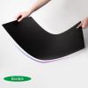 imageArt3d 24quotx24quot Smooth Drop Ceiling Tiles 48 SqFt 12Pack 2ft x 2ft PVC Tiles for Home and Office Waterproof and Reusable Plastic Ceiling WhiteBlack