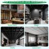imageArt3d 24quotx24quot Smooth Drop Ceiling Tiles 48 SqFt 12Pack 2ft x 2ft PVC Tiles for Home and Office Waterproof and Reusable Plastic Ceiling WhiteBlack