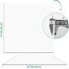 imageArt3d 24quotx24quot Smooth Drop Ceiling Tiles 48 SqFt 12Pack 2ft x 2ft PVC Tiles for Home and Office Waterproof and Reusable Plastic Ceiling WhiteWhite