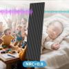 imageArt3d 2Pack 945quot x 24quot Acoustic Wood Panels for Wall Soundproof Wood Slat Panel for Wall and Ceiling 3D Fluted Sound Absorbing Paneling for Interior Wall Decor Living Room Bedroom  WalnutMatte Black