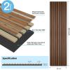 imageArt3d 2Pack 945quot x 24quot Acoustic Wood Panels for Wall Soundproof Wood Slat Panel for Wall and Ceiling 3D Fluted Sound Absorbing Paneling for Interior Wall Decor Living Room Bedroom  WalnutWalnut