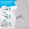 imageArt3d Backsplash Tile for Kitchen Peel and Stick 10Sheet Stick on Subway Tiles for Kitchem Bathroom Back Splashes 12quotx12quot White with Gray Grout