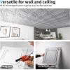 imageArt3d Drop Ceiling Tiles 24x24 in White 12Pack 48 Sqft Wainscoting Panels Glue Up 2x2Argent Silver