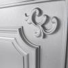 imageArt3d Drop Ceiling Tiles 24x24 in White 12Pack 48 Sqft Wainscoting Panels Glue Up 2x2Argent Silver
