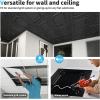 imageArt3d Drop Ceiling Tiles 24x24 in White 12Pack 48 Sqft Wainscoting Panels Glue Up 2x2Black