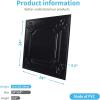 imageArt3d Drop Ceiling Tiles 24x24 in White 12Pack 48 Sqft Wainscoting Panels Glue Up 2x2Black