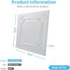 imageArt3d Drop Ceiling Tiles 24x24 in White 12Pack 48 Sqft Wainscoting Panels Glue Up 2x2White