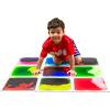 imageArt3d Liquid Sensory Floor Decorative Tiles158quotx158quot Square Colorful 4 TilesMulticoloured