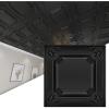 imageArt3d Drop Ceiling Tiles 24x24 in White 12Pack 48 Sqft Wainscoting Panels Glue Up 2x2Black