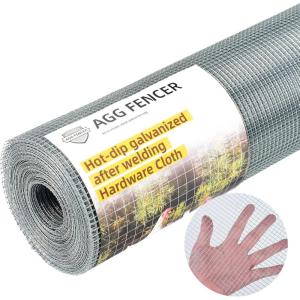 image48in x 100ft Hardware Cloth 12 inch Chicken Wire Fencing 19Ga HotDipped Galvanized After Welding Garden Plant Supports Welded Metal Chicken Wire Poultry Animal Netting Cage Screen14inch 48in x 50ft
